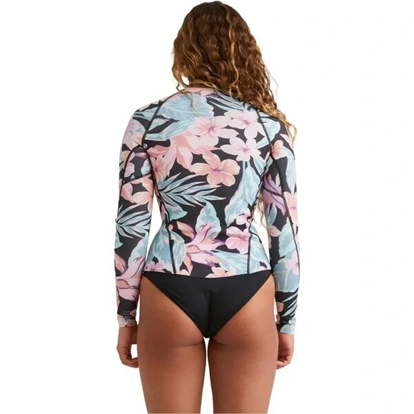 NEW NWT BILLABONG Womens Peeky Natural Upcycler Front Zip Wetsuit Jacket - Picture 2 of 10